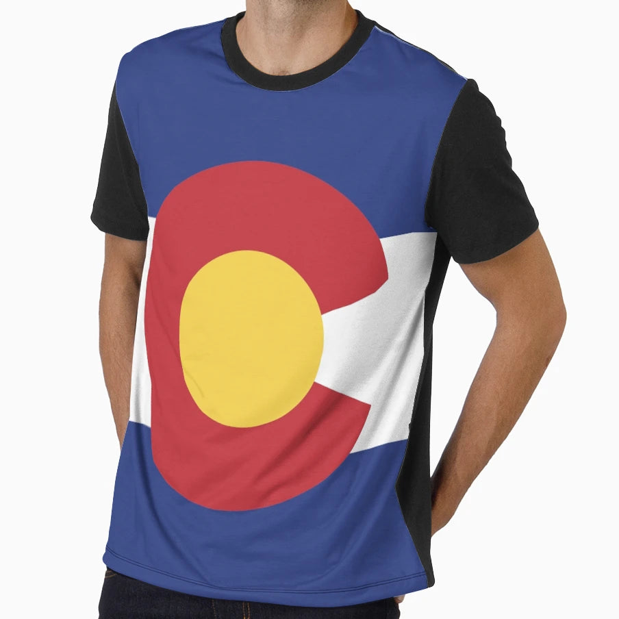 Colorado Flag T-Shirt - Custom Art Print Unisex - T-Shirt, Sweatshirt, Hoodie