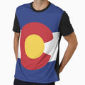 Colorado Flag T-Shirt - Custom Art Print Unisex - T-Shirt, Sweatshirt, Hoodie