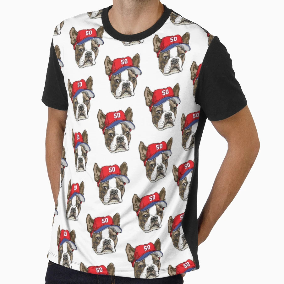 Bawstin Baseball Terrier Dog T-Shirt - Graphic Print Unisex - T-Shirt, Sweatshirt, Hoodie