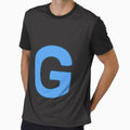Letter G Blue T-Shirt - Novelty Apparel Unisex - T-Shirt, Sweatshirt, Hoodie