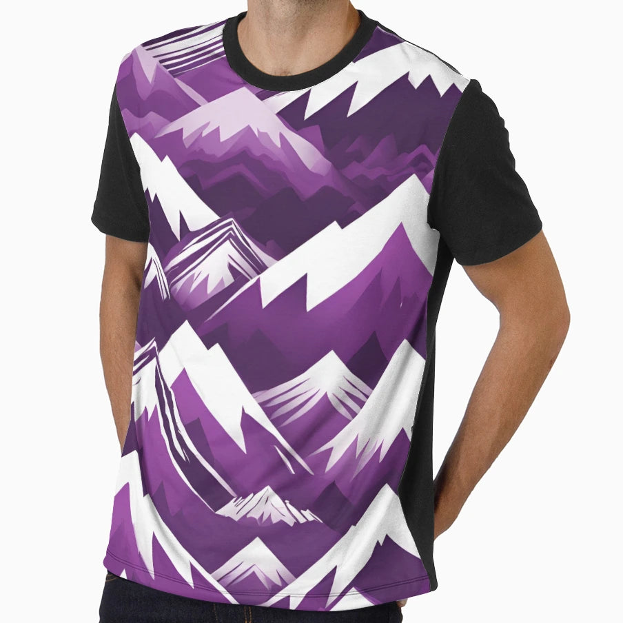 Purple Mountains T-Shirt - Streetwear Style for Adults - T-Shirt, Sweatshirt, Hoodie
