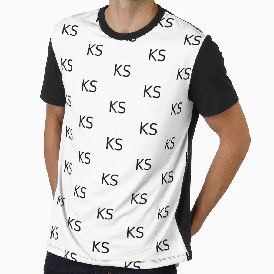 Ks Black White T-Shirt - Minimalist Print Unisex - T-Shirt, Sweatshirt, Hoodie