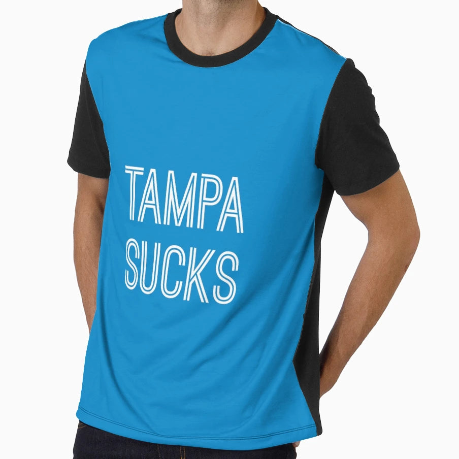 Tampa Sucks Carolina Blue White Carolina T-Shirt - Graphic Print Men Women - T-Shirt, Sweatshirt, Hoodie