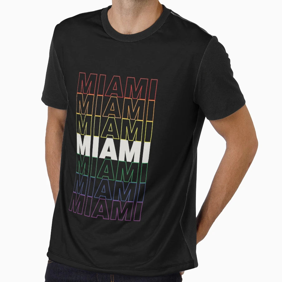 Miami Pride T-Shirt - Custom Art Print for Adults - T-Shirt, Sweatshirt, Hoodie