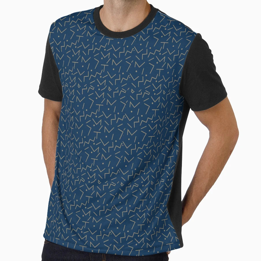 Funky Lines And Dots T-Shirt - Graphic Print for Adults - T-Shirt, Sweatshirt, Hoodie