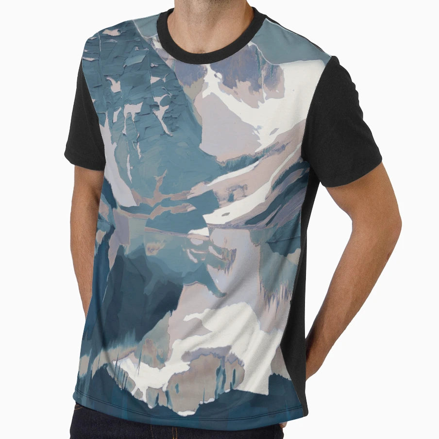 Colorado Mountains Contemporary Landscape T-Shirt - Streetwear Style Unisex - T-Shirt, Sweatshirt, Hoodie