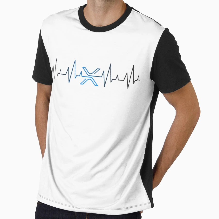 Xrp Heartbeat V2 T-Shirt - Graphic Print Unisex - T-Shirt, Sweatshirt, Hoodie