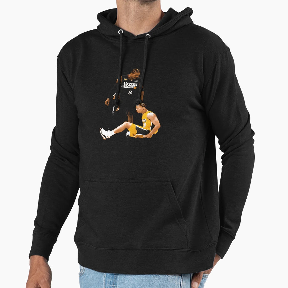 Allen Iverson Step Over Hoodie - Unique Graphic for Adults - T-Shirt, Sweatshirt, Hoodie