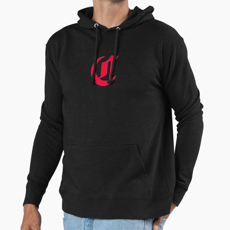 Old Red Brave Hoodie - Minimalist Print for Adults - T-Shirt, Sweatshirt, Hoodie