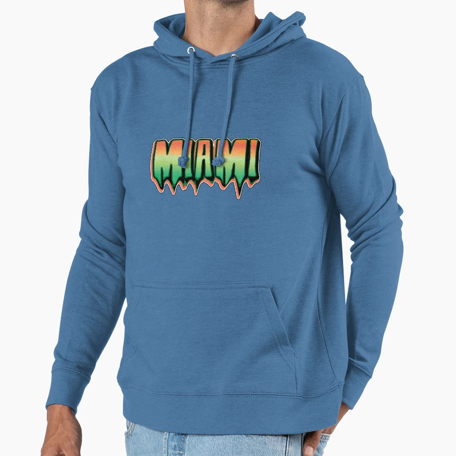 Miami Hoodie - Custom Art Print Men Women - T-Shirt, Sweatshirt, Hoodie