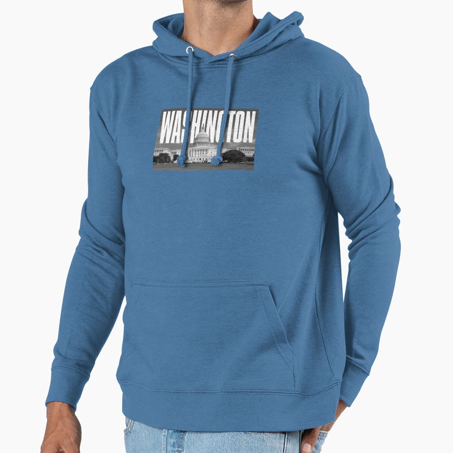 Washington Cityscape Hoodie - Streetwear Style Unisex - T-Shirt, Sweatshirt, Hoodie