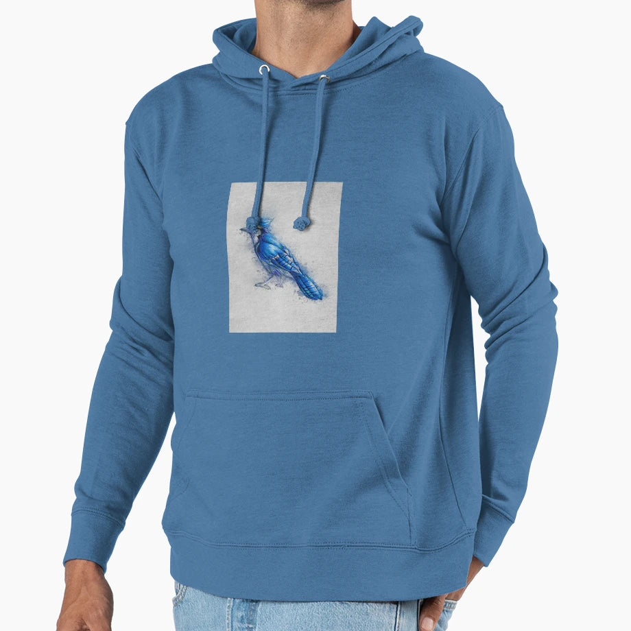 Blue Jay Hoodie - Custom Art Print Unisex - T-Shirt, Sweatshirt, Hoodie