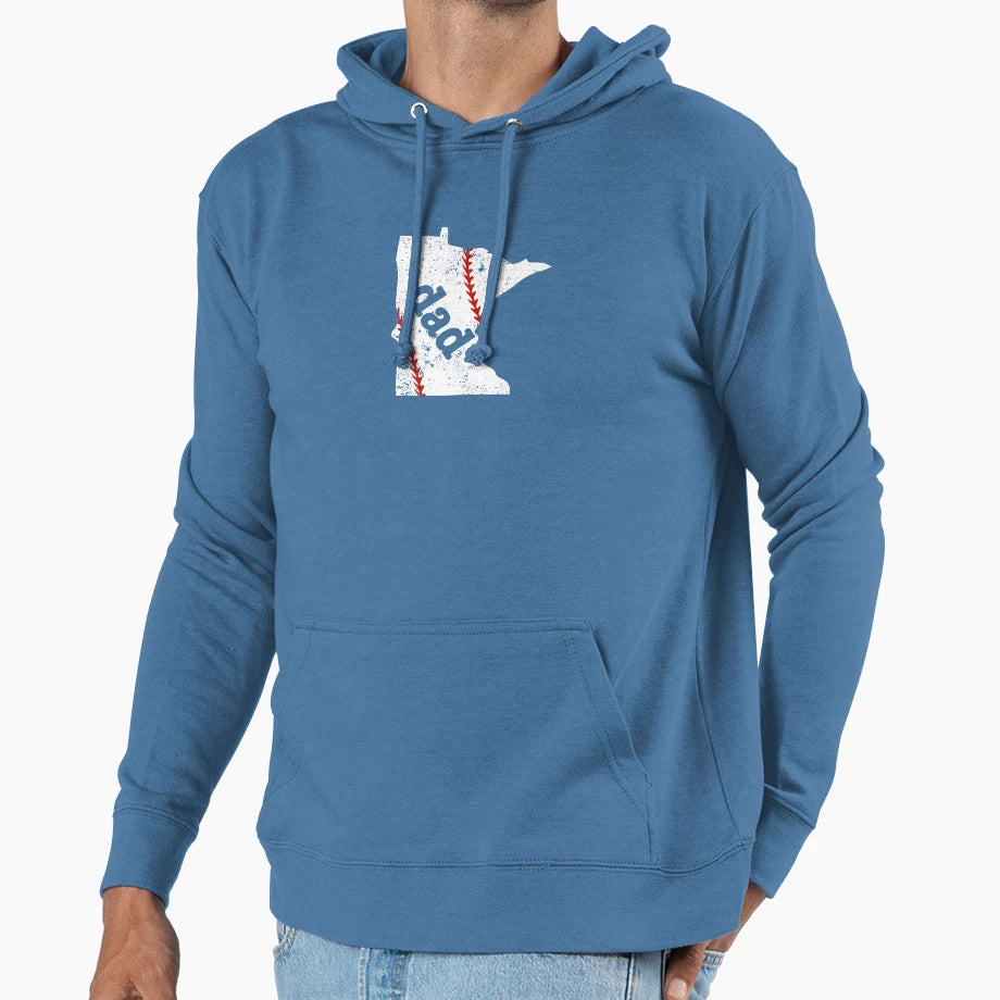 Baseball Dad Minnesota Softball Dad T-Shirt - Novelty Apparel for Adults - T-Shirt, Sweatshirt, Hoodie