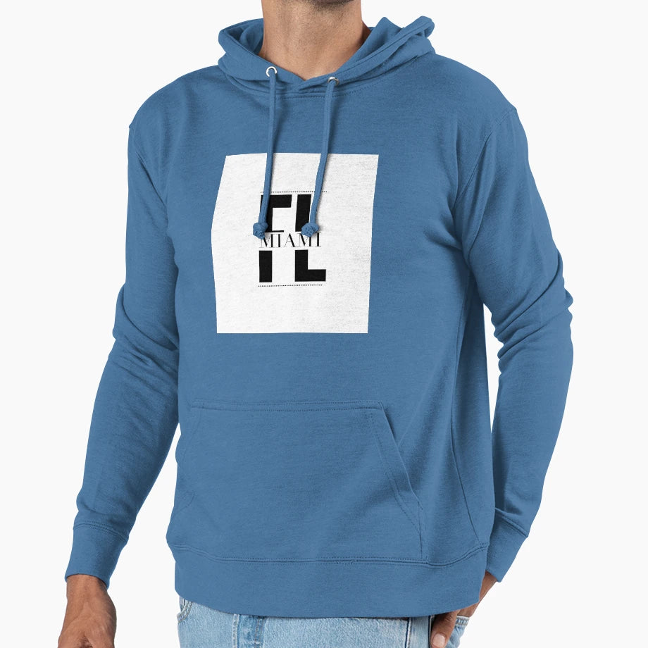Miami Fl Hoodie - Novelty Apparel for Adults - T-Shirt, Sweatshirt, Hoodie