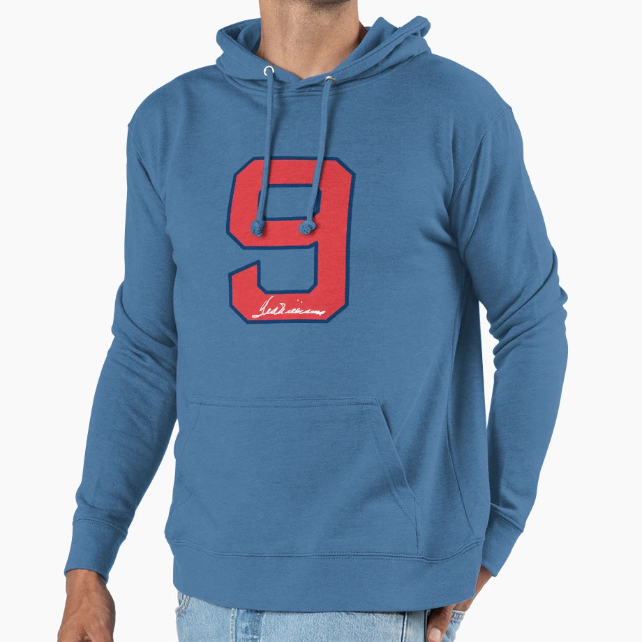 Ted Williams 9 Hoodie - Aesthetic Graphic Unisex - T-Shirt, Sweatshirt, Hoodie