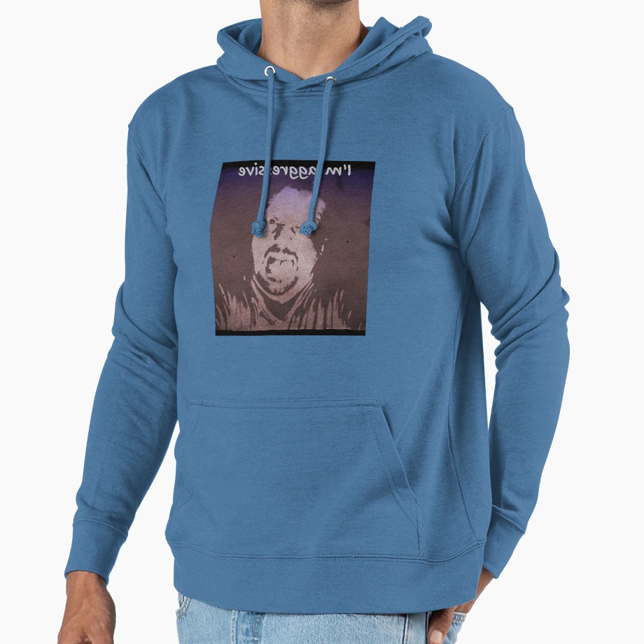 Aggressive Hoodie - Custom Art Print for Adults - T-Shirt, Sweatshirt, Hoodie