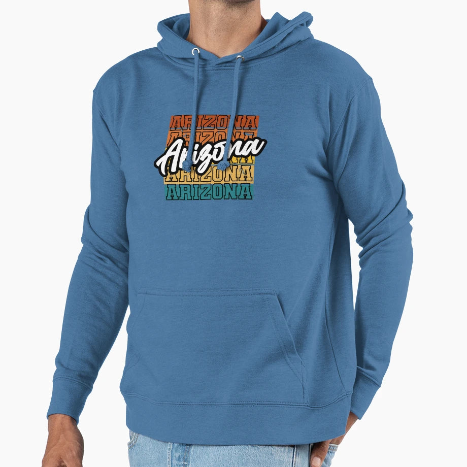 Arizona State Heart Wild West Hoodie - Casual Everyday Wear Unisex - T-Shirt, Sweatshirt, Hoodie
