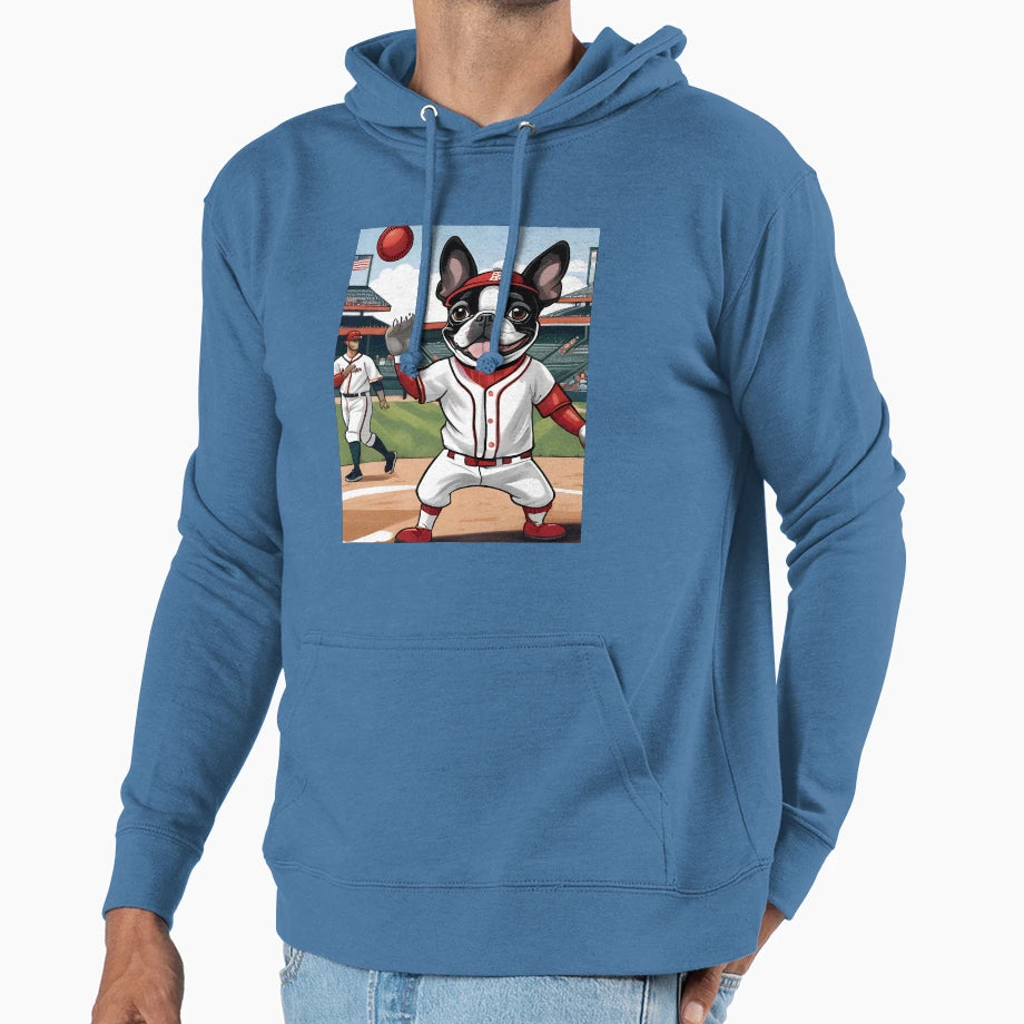 Lets Play Ball Baseball Boston Hoodie - Casual Everyday Wear Men Women - T-Shirt, Sweatshirt, Hoodie