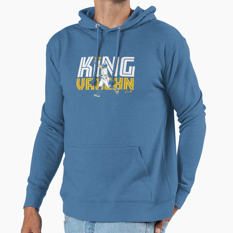 King Vaughn Baseball Celebration Art Hoodie - Unique Graphic for Adults - T-Shirt, Sweatshirt, Hoodie