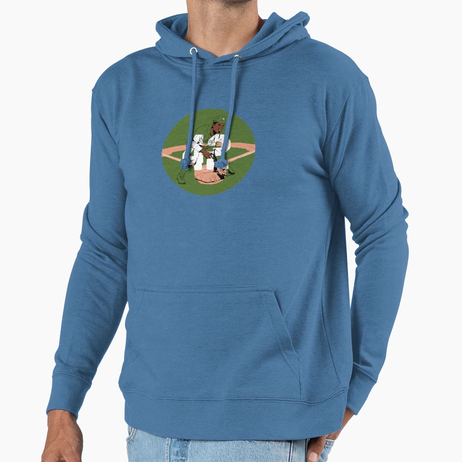 Jackie Robinson Tribute Hoodie - Fun Novelty Design for Adults - T-Shirt, Sweatshirt, Hoodie