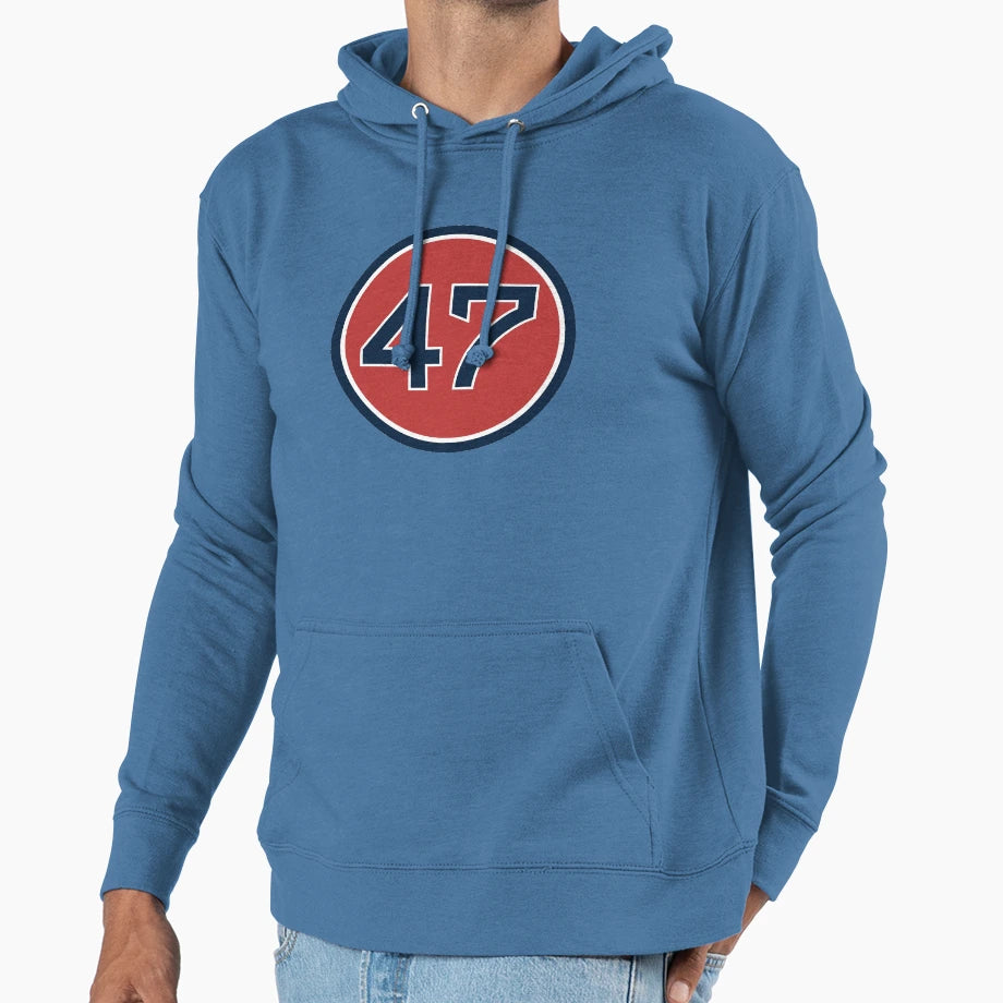Terry Francona 47 Jersey Number Hoodie - Casual Everyday Wear for Adults - T-Shirt, Sweatshirt, Hoodie
