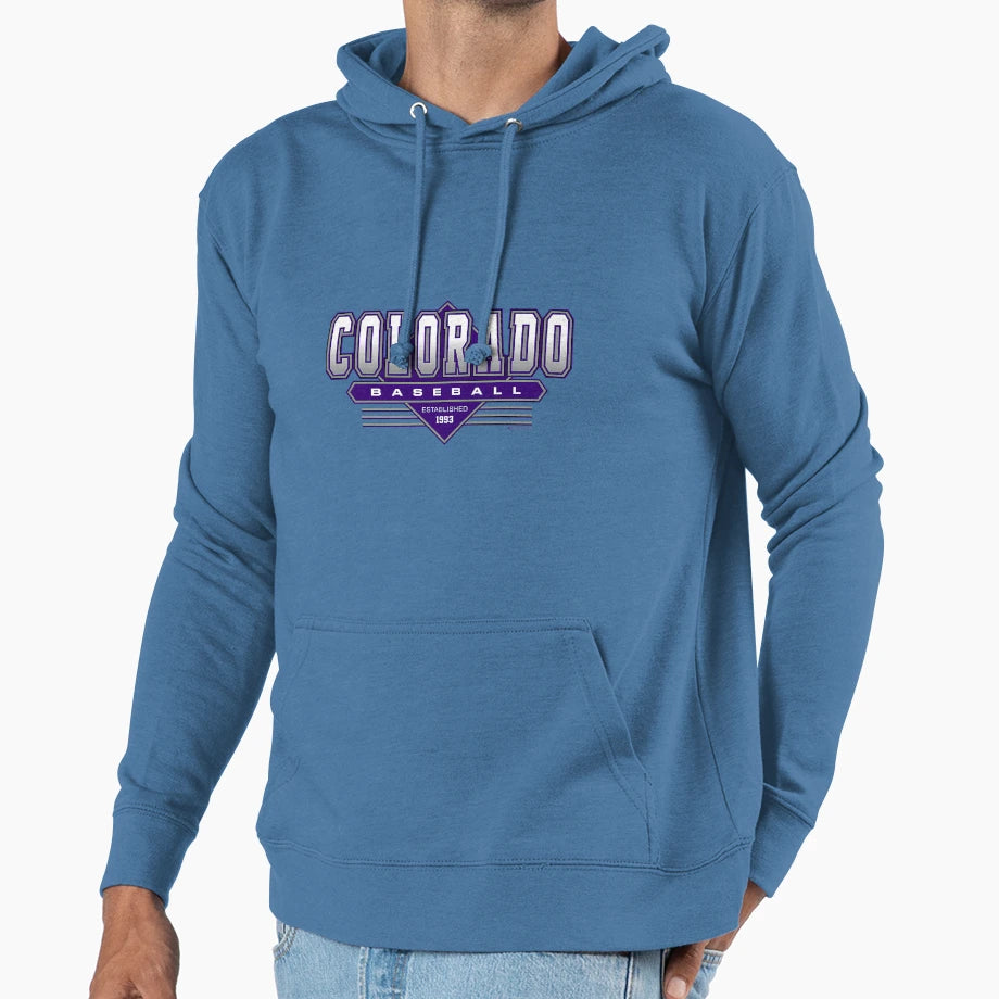 Colorado Baseball Rockies Inspired 90S Hoodie - Streetwear Style Men Women - T-Shirt, Sweatshirt, Hoodie