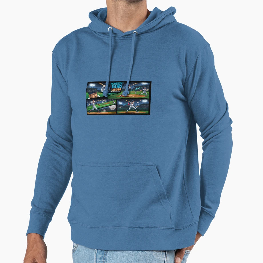 Homerun Derby Legends Distance Over Hoodie - Custom Art Print Men Women - T-Shirt, Sweatshirt, Hoodie