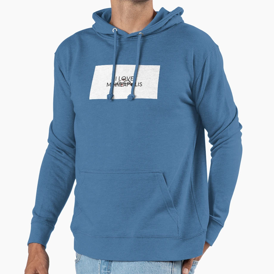 I Love Minneapolis City Hoodie - Casual Everyday Wear Unisex - T-Shirt, Sweatshirt, Hoodie