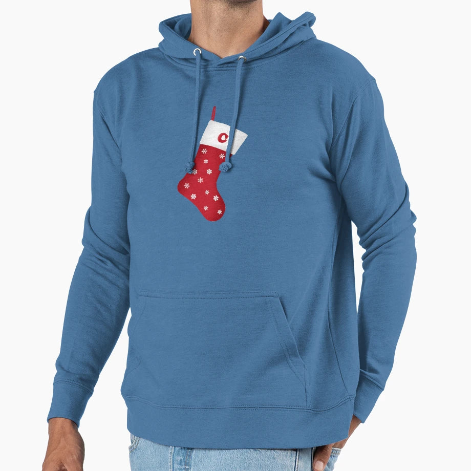 Letter C Festive Stocking Hoodie - Novelty Apparel for Adults - T-Shirt, Sweatshirt, Hoodie