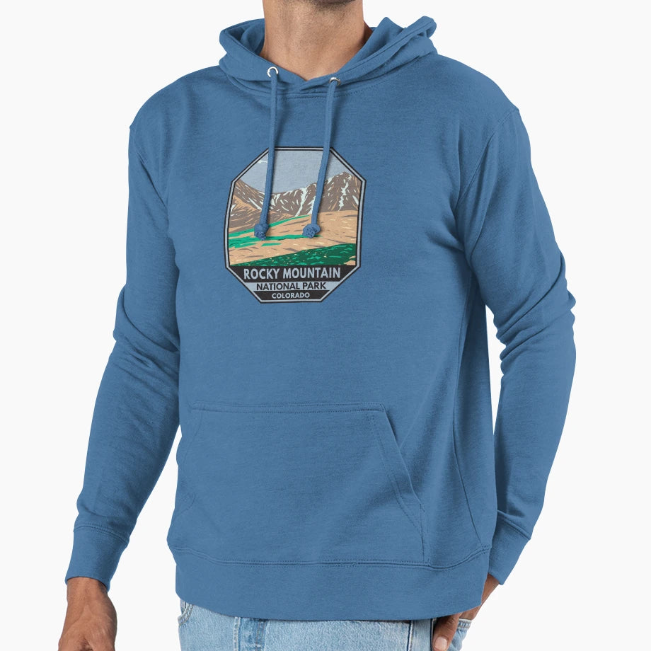 Rocky Mountain National Park Colorado Grays Hoodie - Trendy Graphic Unisex - T-Shirt, Sweatshirt, Hoodie