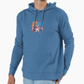 Baseball Player Usa Flag Drip Dripping Hoodie - Minimalist Print Men Women - T-Shirt, Sweatshirt, Hoodie
