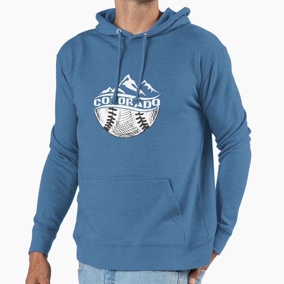 Colorado Baseball Fan Rocky Mountains Hoodie - Aesthetic Graphic Men Women - T-Shirt, Sweatshirt, Hoodie