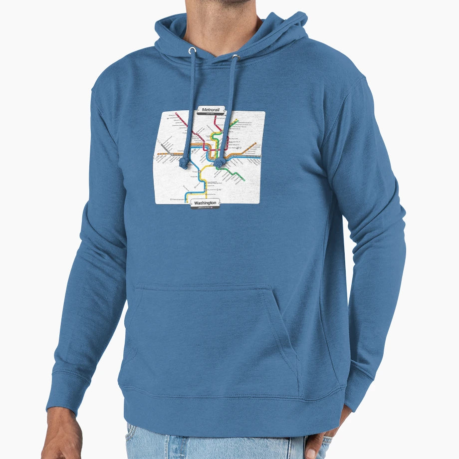 Subway Washington Hoodie - Graphic Print Men Women - T-Shirt, Sweatshirt, Hoodie