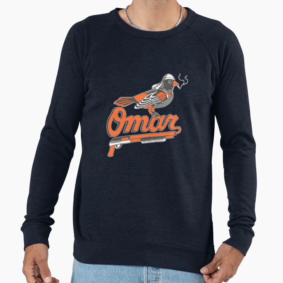 Omar Wire Baltimore Oriole Sweatshirt - Minimalist Print Unisex - T-Shirt, Sweatshirt, Hoodie