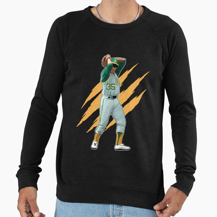 Vida Blue Throw Pitches 35 Claw Sweatshirt - Streetwear Style Unisex - T-Shirt, Sweatshirt, Hoodie