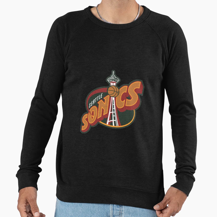 Seattle Sonic Sweatshirt - Novelty Apparel for Adults - T-Shirt, Sweatshirt, Hoodie