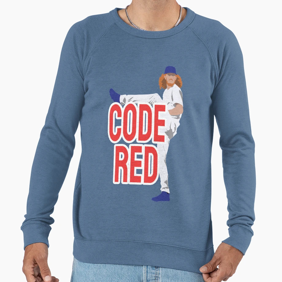 Dustin May Code Red Sweatshirt - Graphic Print Men Women - T-Shirt, Sweatshirt, Hoodie
