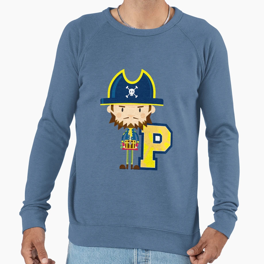 P Is Pirate Educational Sweatshirt - Aesthetic Graphic for Adults - T-Shirt, Sweatshirt, Hoodie
