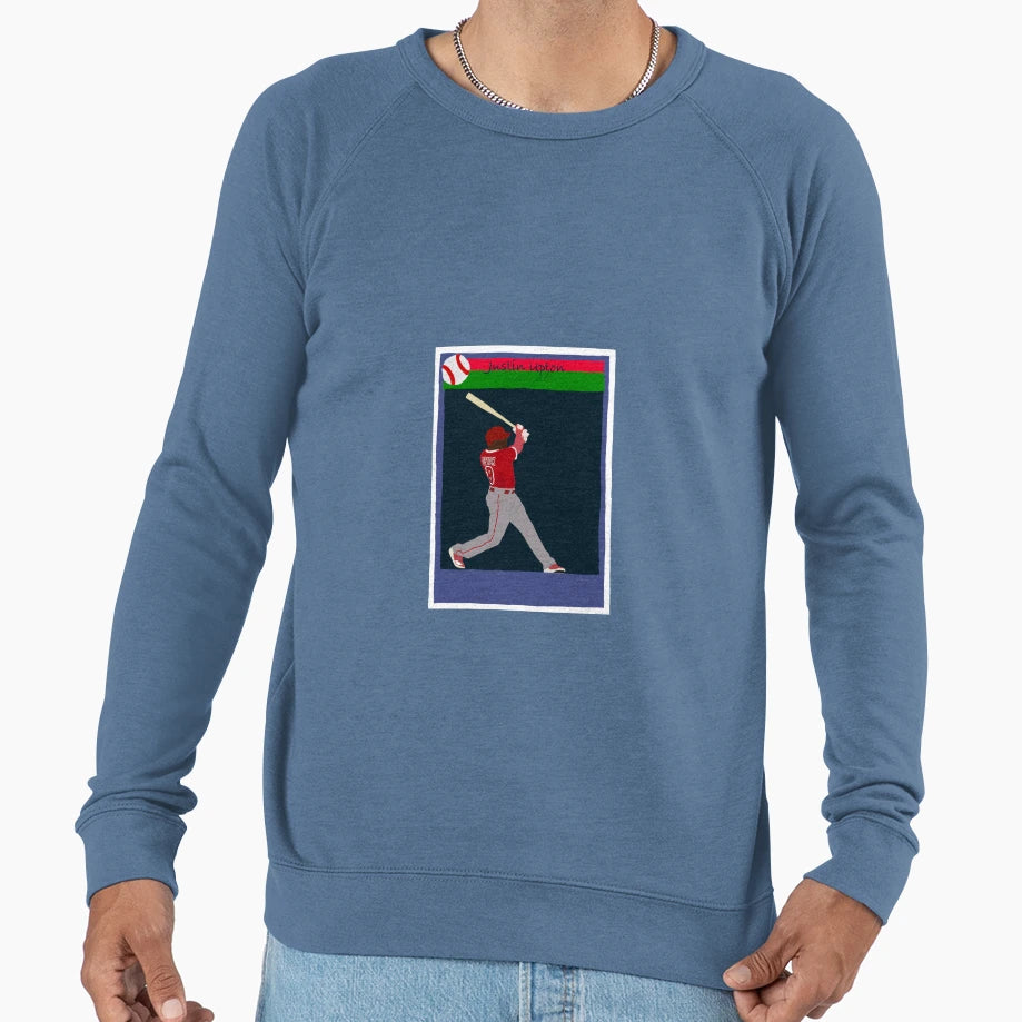 Justin Upton Baseball Card Sweatshirt - Unique Graphic Men Women - T-Shirt, Sweatshirt, Hoodie