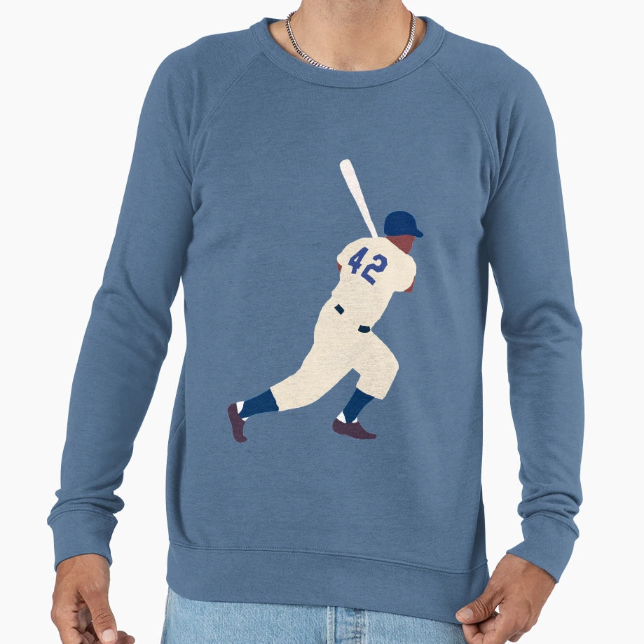 Jackie Robinson Sweatshirt - Unique Graphic Men Women - T-Shirt, Sweatshirt, Hoodie