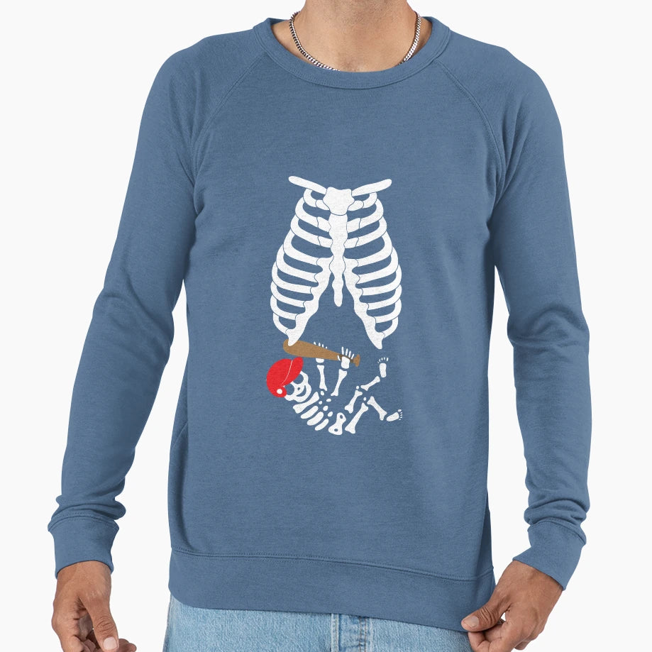 Funny Baseball Skeleton Mom Sweatshirt - Novelty Apparel Unisex - T-Shirt, Sweatshirt, Hoodie