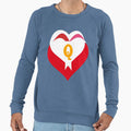 Letter Q Sweatshirt - Minimalist Print for Adults - T-Shirt, Sweatshirt, Hoodie