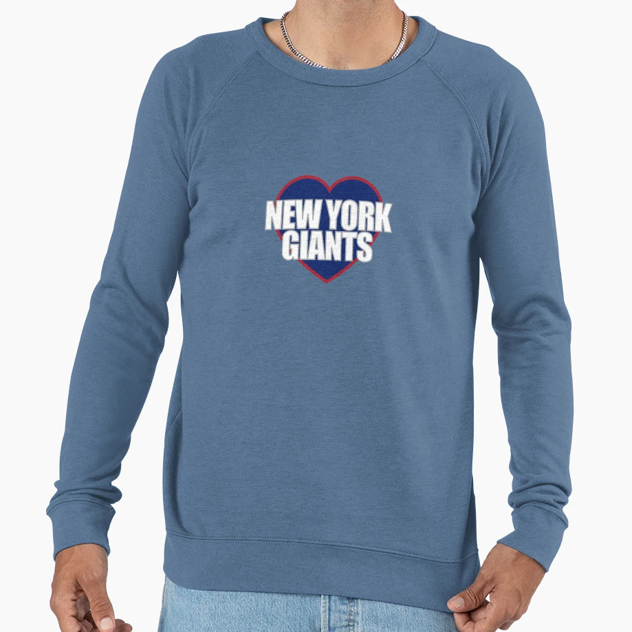 New York Giants Heart Sweatshirt - Aesthetic Graphic Unisex - T-Shirt, Sweatshirt, Hoodie