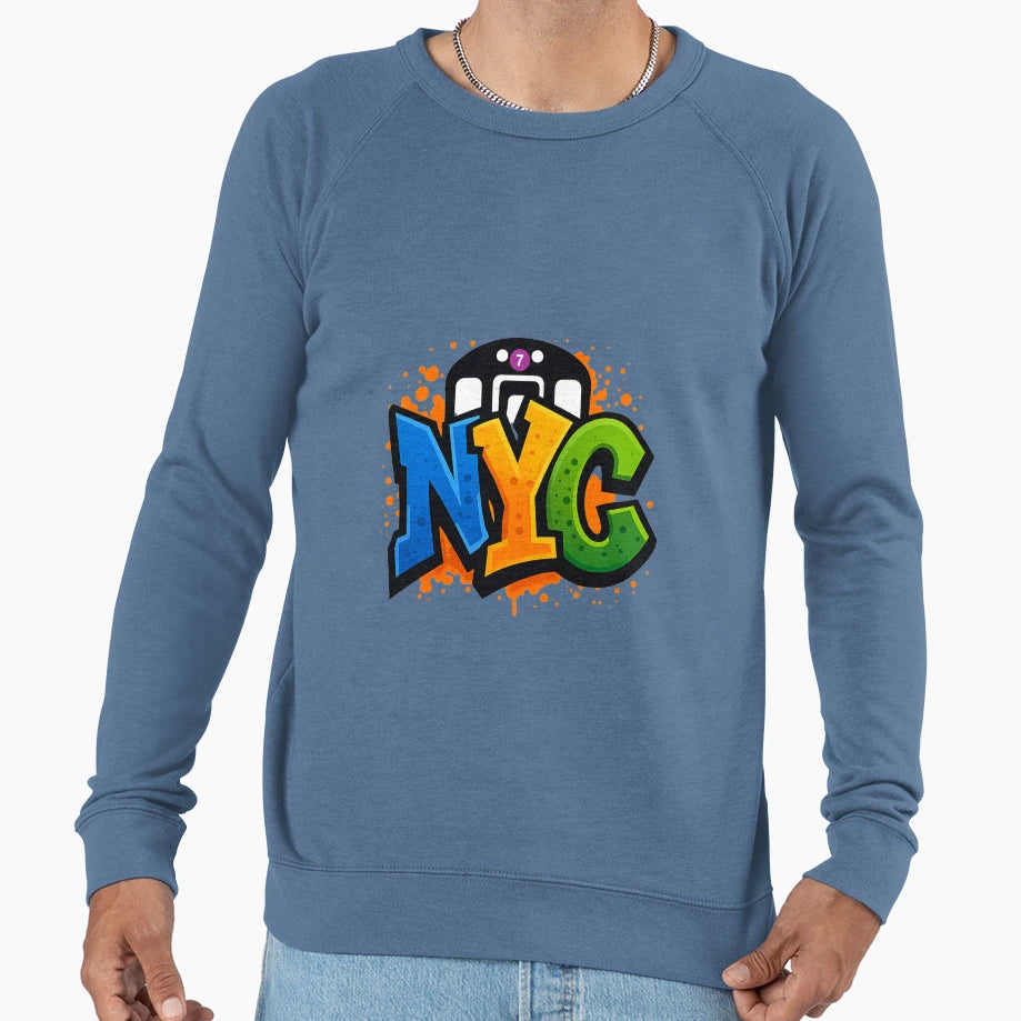 Nyc 7 Train Sweatshirt - Trendy Graphic Unisex - T-Shirt, Sweatshirt, Hoodie
