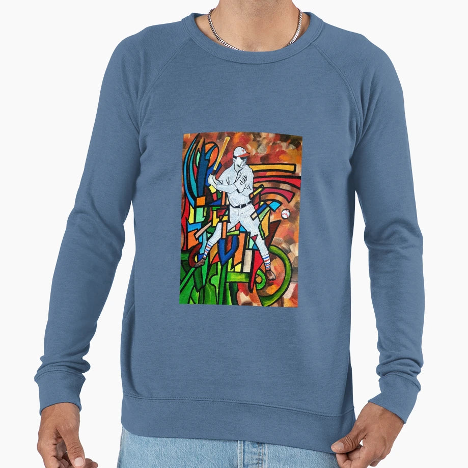 Baseball Player Sweatshirt - Novelty Apparel for Adults - T-Shirt, Sweatshirt, Hoodie