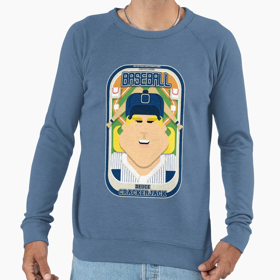 Baseball Blue Pinstripes Deuce Sweatshirt - Custom Art Print Unisex - T-Shirt, Sweatshirt, Hoodie