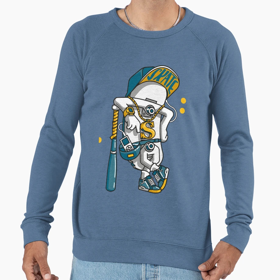 Skate Attitude Sweatshirt - Fun Novelty Design Unisex - T-Shirt, Sweatshirt, Hoodie