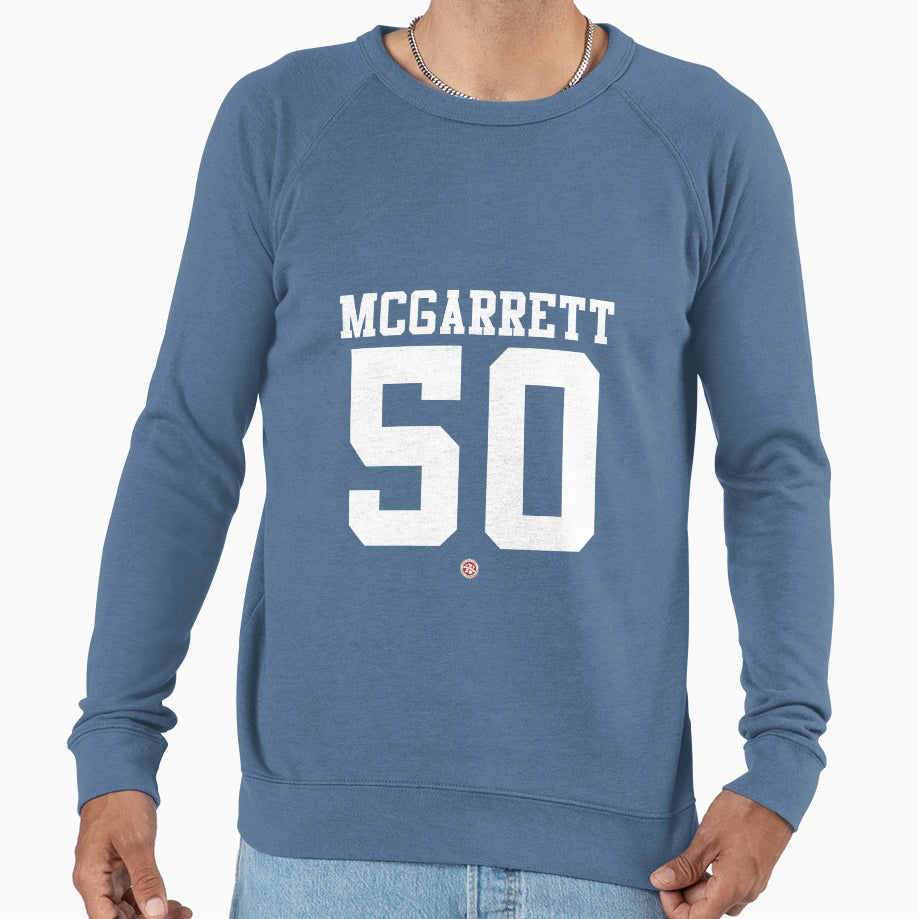 Steve Mcgarrett Football Jersey 50 Sweatshirt - Minimalist Print for Adults - T-Shirt, Sweatshirt, Hoodie