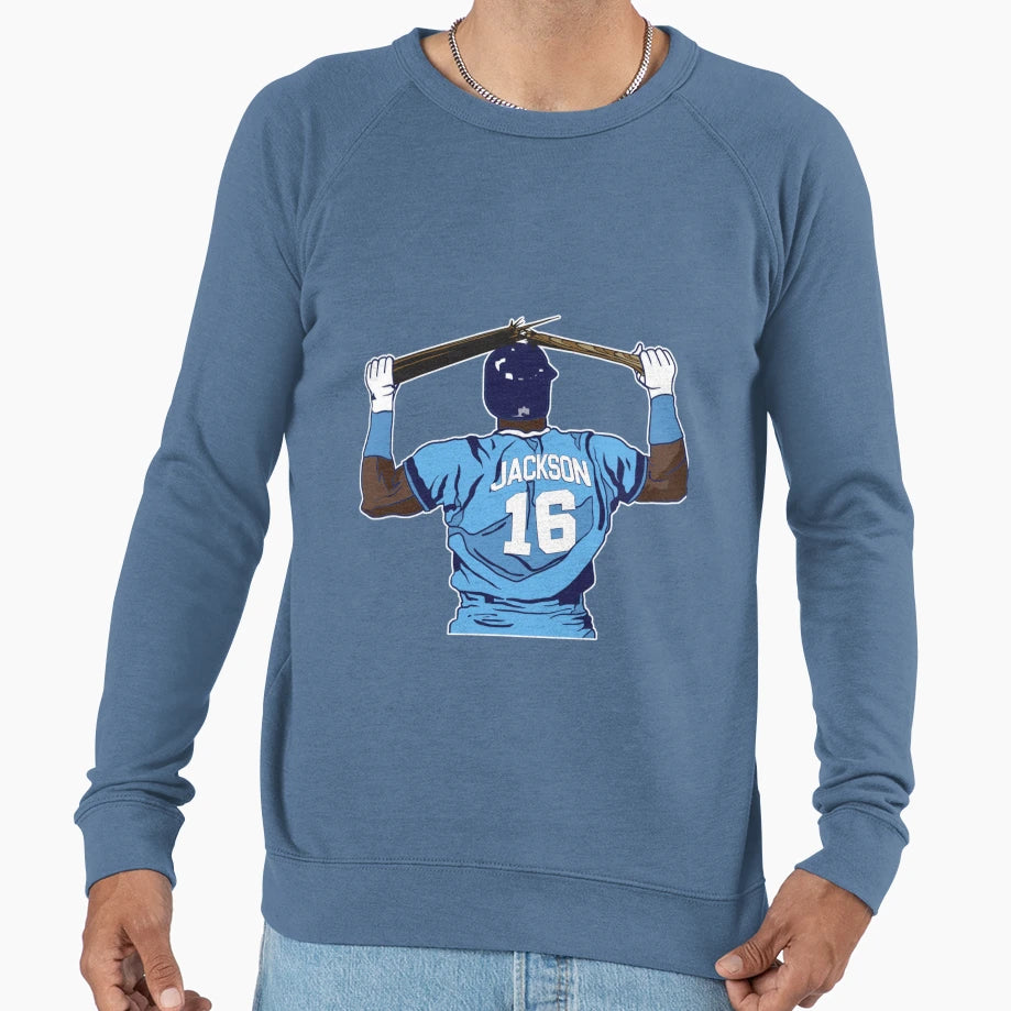Bo Jackson Bat Break Sweatshirt - Aesthetic Graphic Men Women - T-Shirt, Sweatshirt, Hoodie