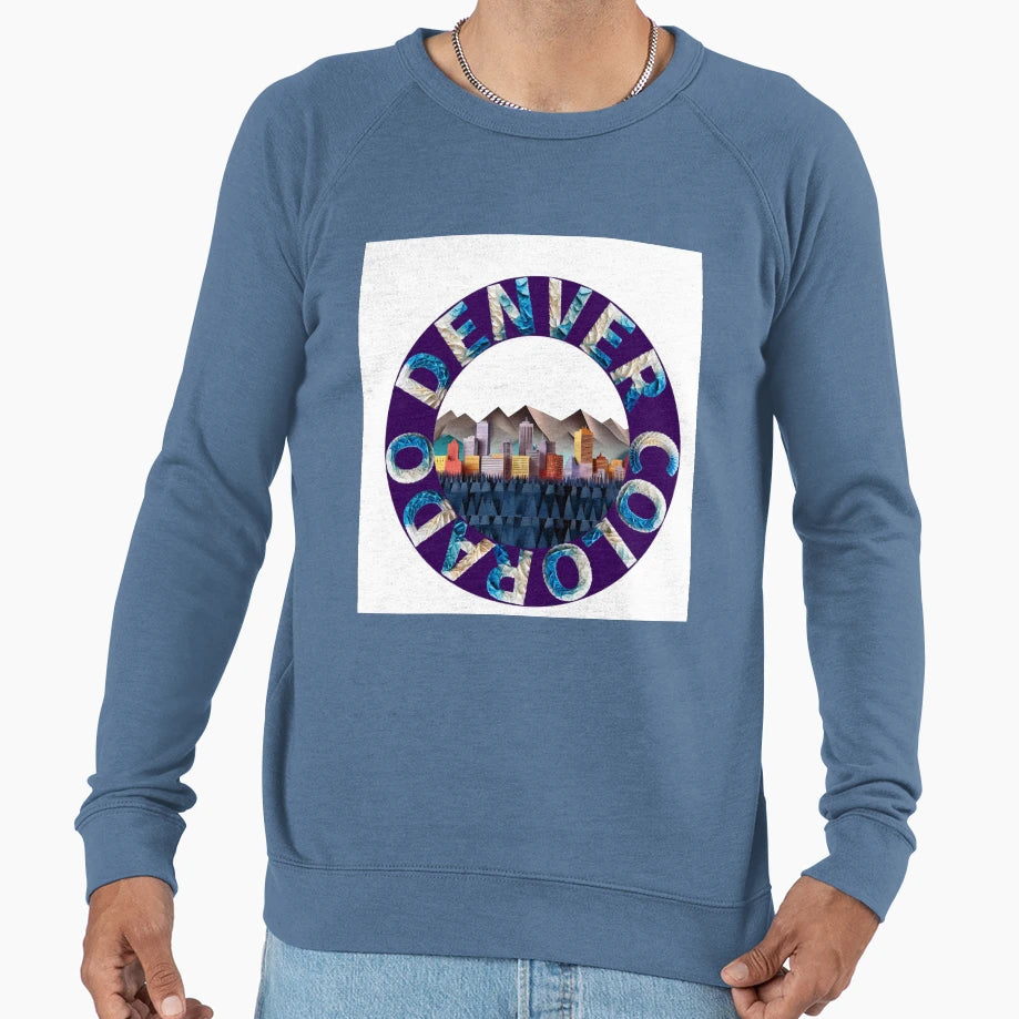 Denver Circle Sweatshirt - Novelty Apparel for Adults - T-Shirt, Sweatshirt, Hoodie